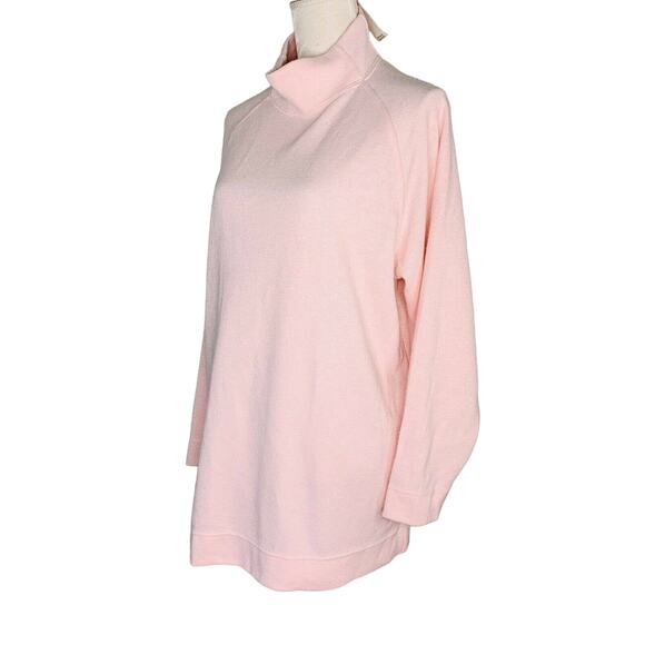 NY & Co Sweater Pink Medium Long Sleeves Mock Turtleneck Soft New - Picture 3 of 11